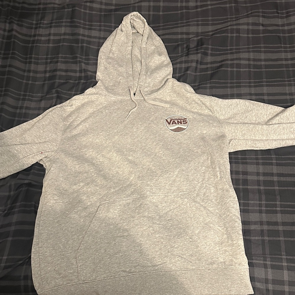Vans Light Gray Hoodie with Logo